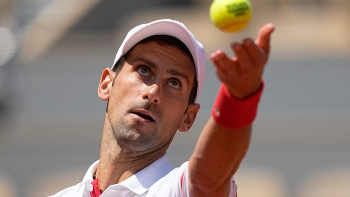 Hat bei den French Open das Halbfinale im Blick: Novak Djokovic.
