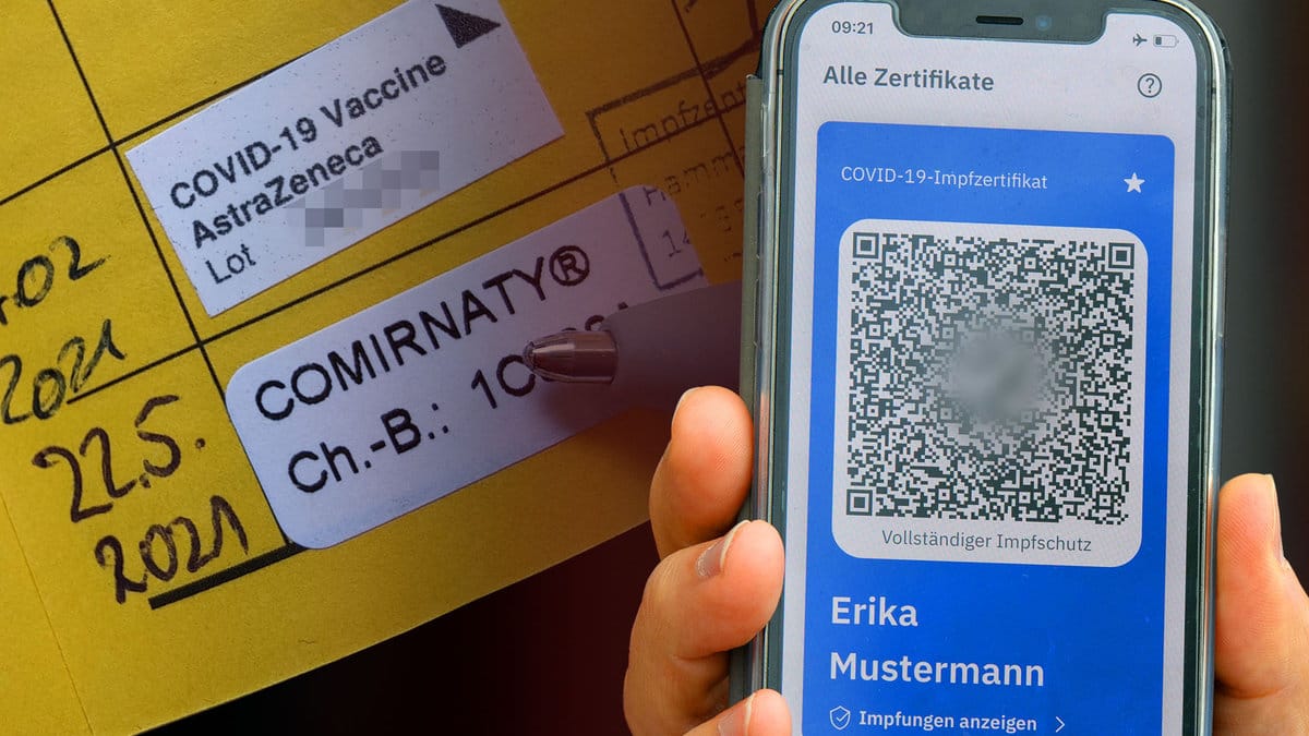 Verpixelter QR-Code in der CovPass-App: Der digitale Impfnachweis soll zu Beginn des Sommers zur Verfügung stehen.