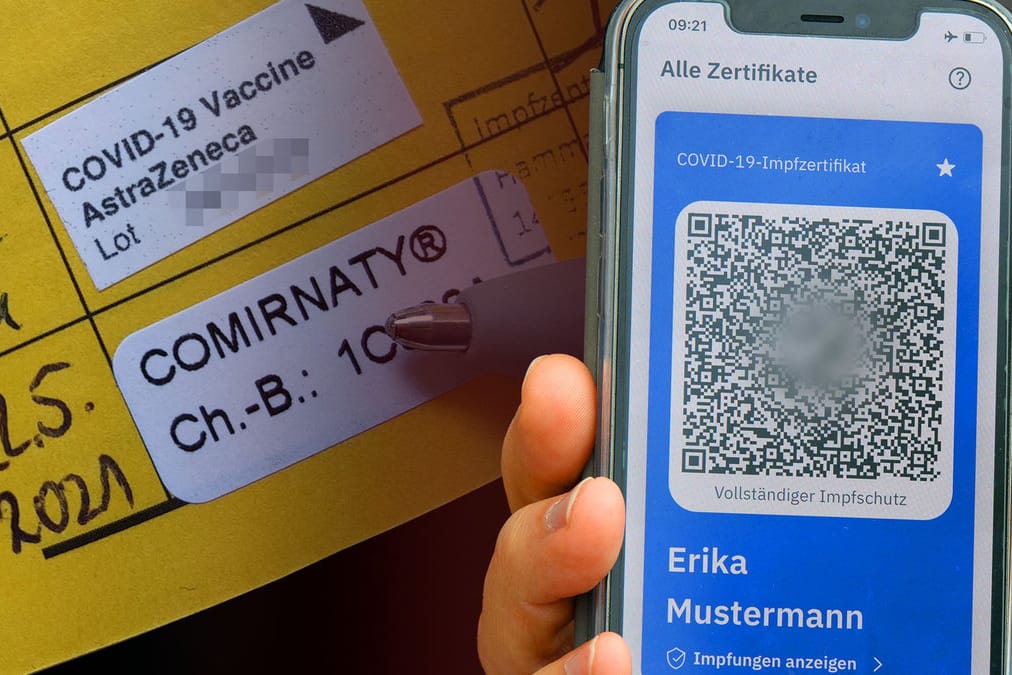 Verpixelter QR-Code in der CovPass-App: Der digitale Impfnachweis soll zu Beginn des Sommers zur Verfügung stehen.