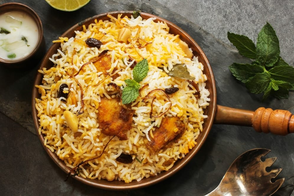 Biryani: Das Reisgericht ist eines der bekanntesten indischen Gerichte.
