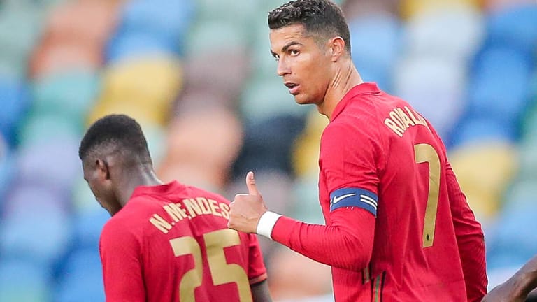 Cristiano Ronaldo: Der Kapitän war bei seinem 175. Länderspiel erfolgreich.