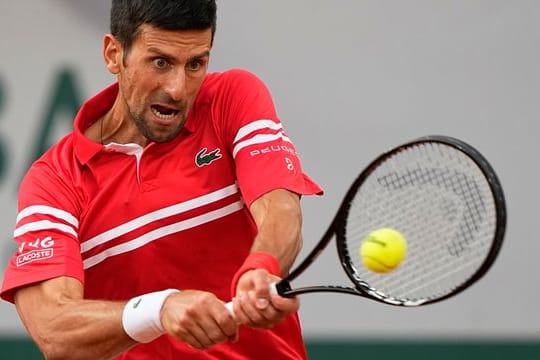 Novak Djokovic spielte in Paris in der Abendsession.