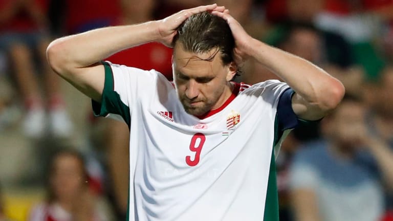 Adam Szalai: Ungarns Kapitän konnte gegen Irland nicht mit seiner Chancenauswertung zufrieden sein.