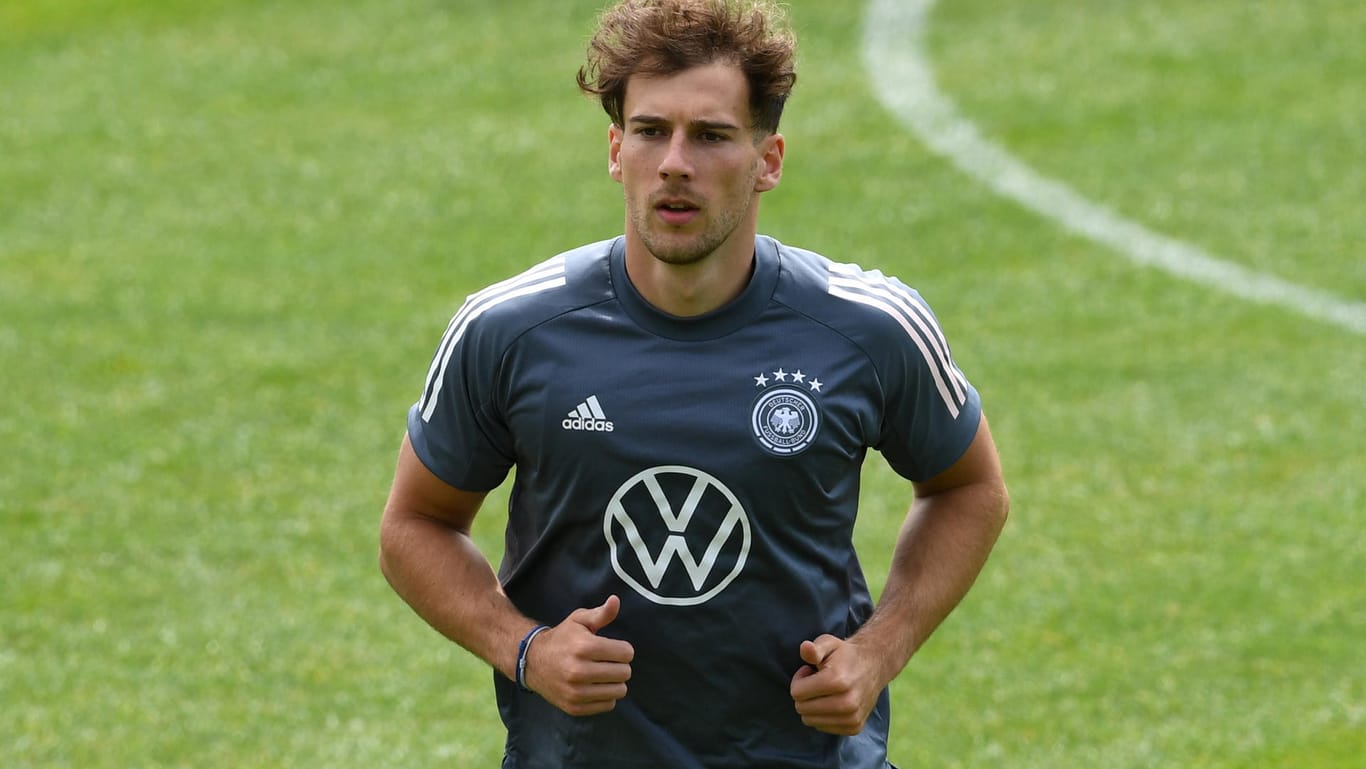 Leon Goretzka: Der Bayern-Star steht wieder im Teamtraining der Nationalmannschaft.