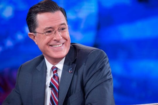 Stephen Colbert empfängt wieder Gäste im Studio.