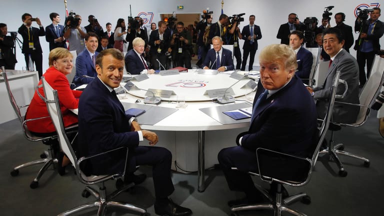 Der G7-Gipfel 2019: Damals noch mit Donald Trump.