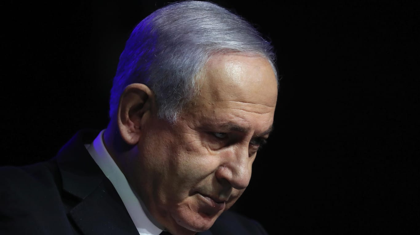 Benjamin Netanjahu auf einer Veranstaltung in Jerusalem: Seine zweite Amtszeit als Ministerpräsident könnte zu Ende sein.