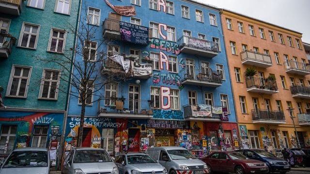 Besetztes Haus in der Rigaer Straße Besetztes Haus in der Rigaer Straße