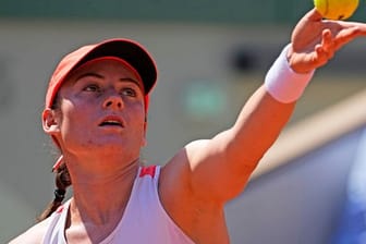 Steht endlich im Finale eines Grand-Slam-Turniers: Anastasia Pawljutschenkowa in Aktion.