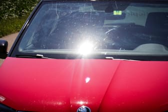 Ein verschlossenes Auto in der prallen Sonne: Auf Rügen hat eine Mutter ihre zwei Kinder in einem Wagen gelassen (Symbolfoto).