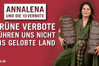 Annalena Baerbock: Eine Anzeigenkampagne gegen die Grünen-Spitzenkandidatin sorgt im Netz für Diskussionen.