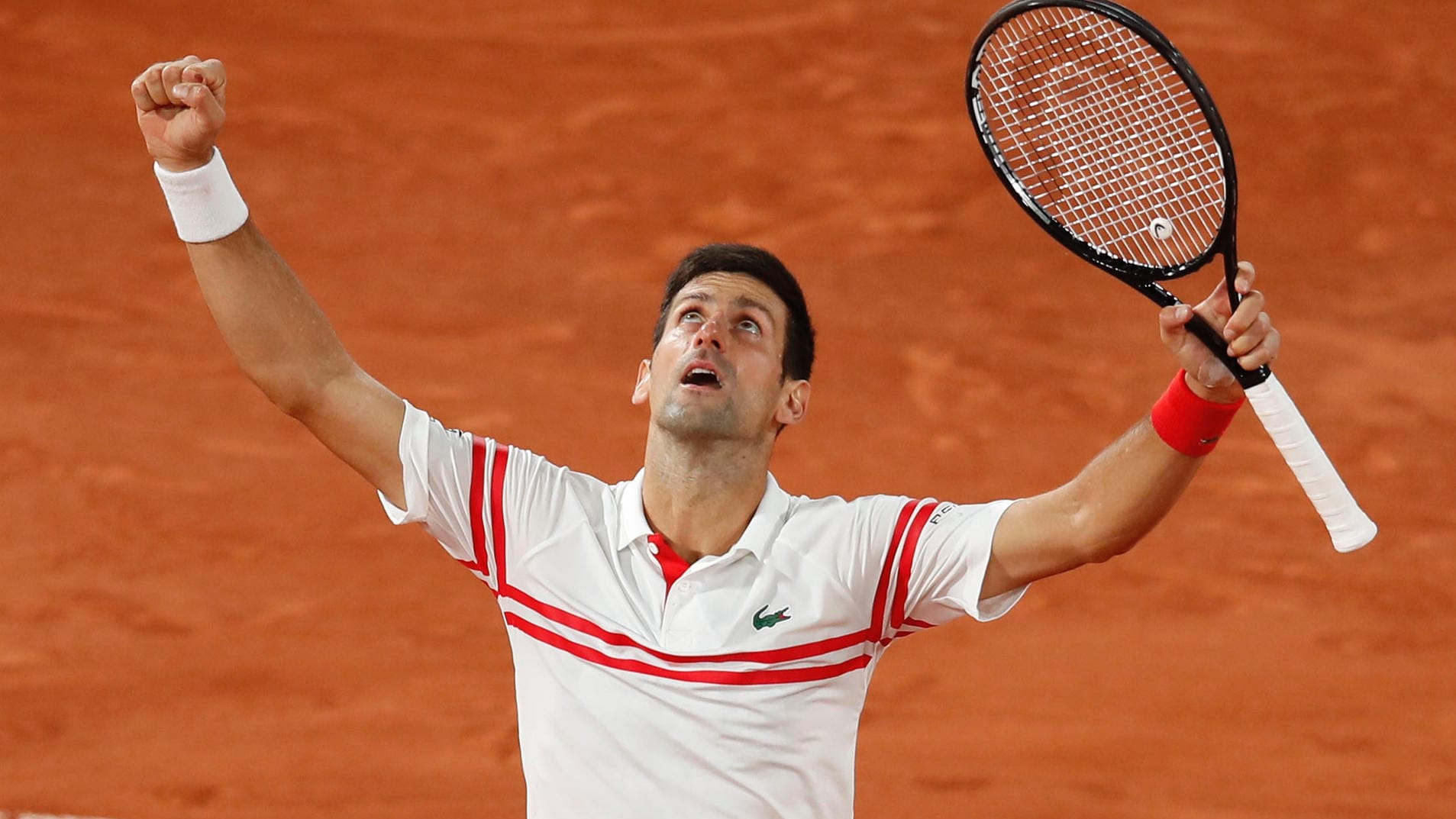 Erlöst nach einem Klassiker: Novak Djokovic feiert den Erfolg gegen Rafal Nadal.