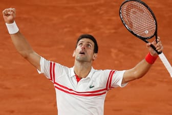 Erlöst nach einem Klassiker: Novak Djokovic feiert den Erfolg gegen Rafal Nadal.