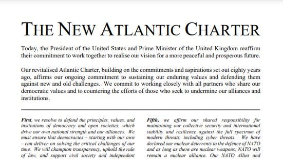 Die "New Atlantic Charter"