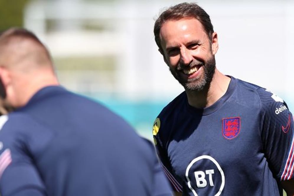 Englands Trainer Gareth Southgate trifft mit seinem Team im ersten Topspiel der EM auf Kroatien.