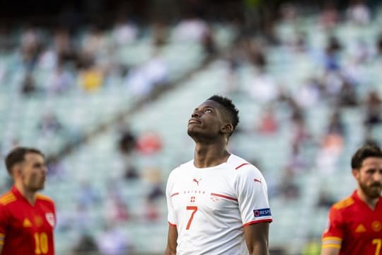 Chance vergeben: Breel Embolo haderte gegen Wales mit sich selbst.