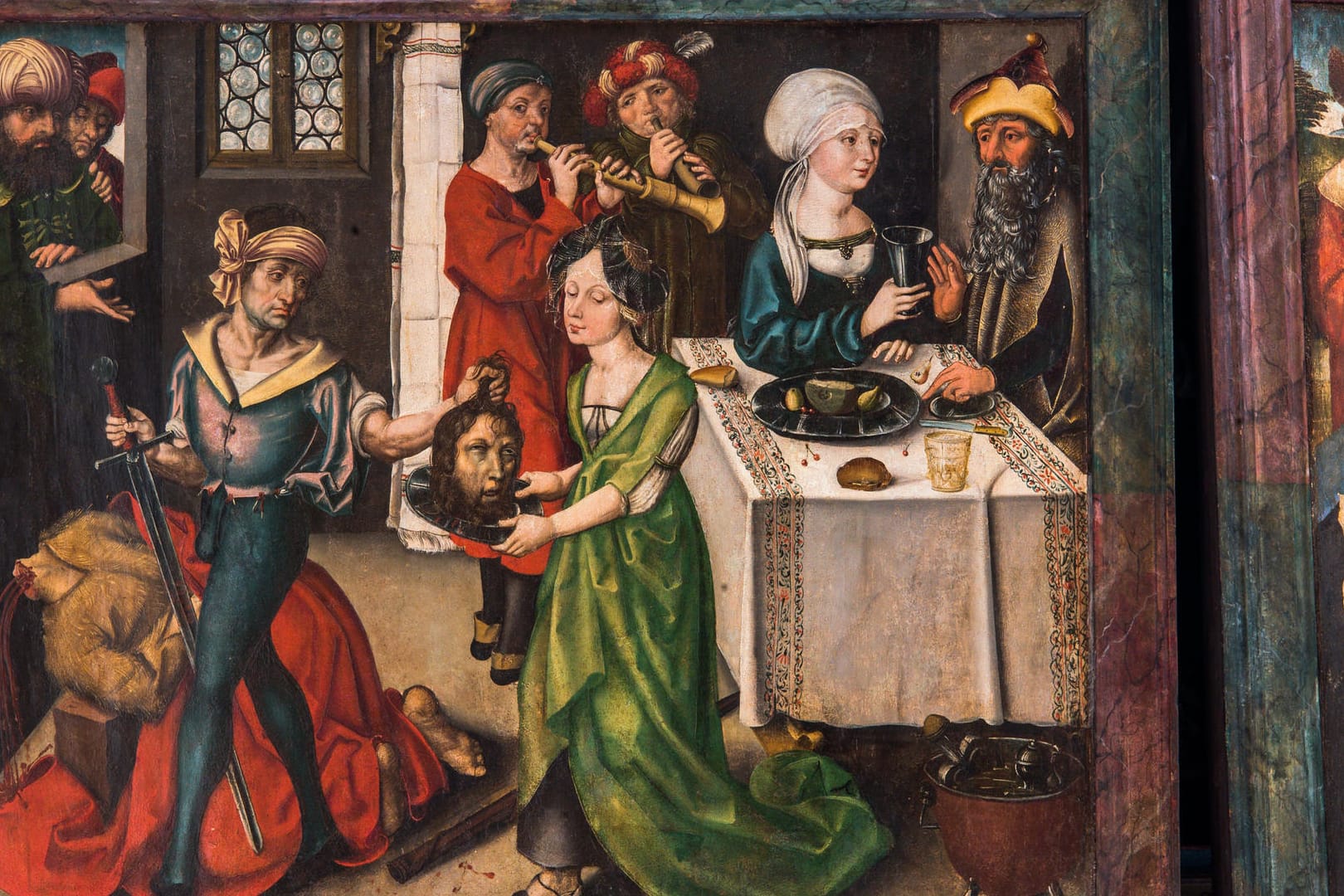 Auf einem Tafelbild des spätgotischen Flügelaltars in der evangelischen Johanneskirche in Crailsheim ist eine Henkerszene zu sehen: Experten vermuten, dass Teile des Bildes von dem Nürnberger Meister Albrecht Dürer gemalt wurden.