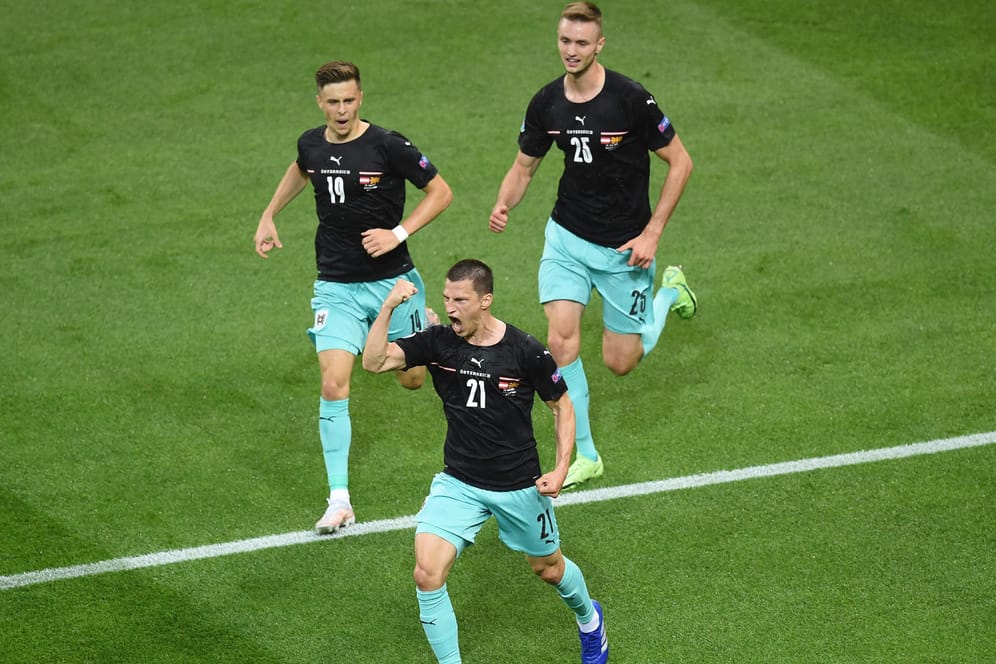 EM-Auftakt geglückt: Österreich jubelt gegen Nordmazedonien.