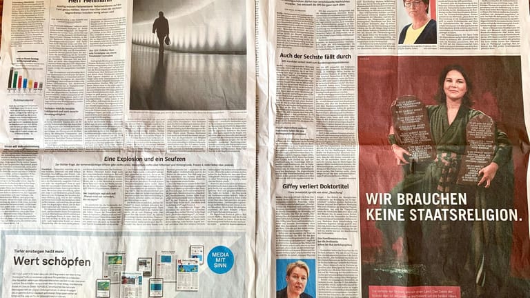 Die "Süddeutsche Zeitung" ließ sich die Kampagne gegen Annalena Baerbock versilbern.