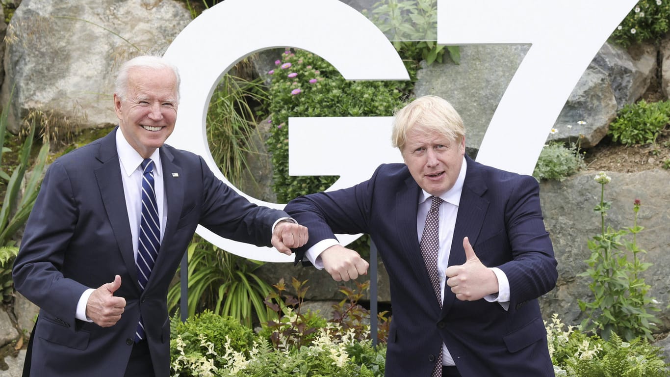 US-Präsident Joe Biden und Englands Premierminister Boris Johnson beim G7-Gipfel. Der Wechsel im Weißen Haus hat viele Staatschefs erleichtert.