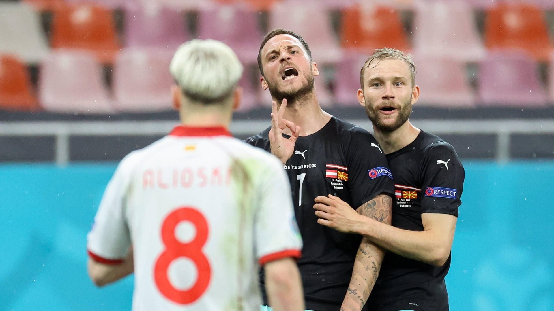 Marko Arnautovic: Der österreichische Torjäger hatte seine Emotionen gegen Nordmazedonien nicht unter Kontrolle.