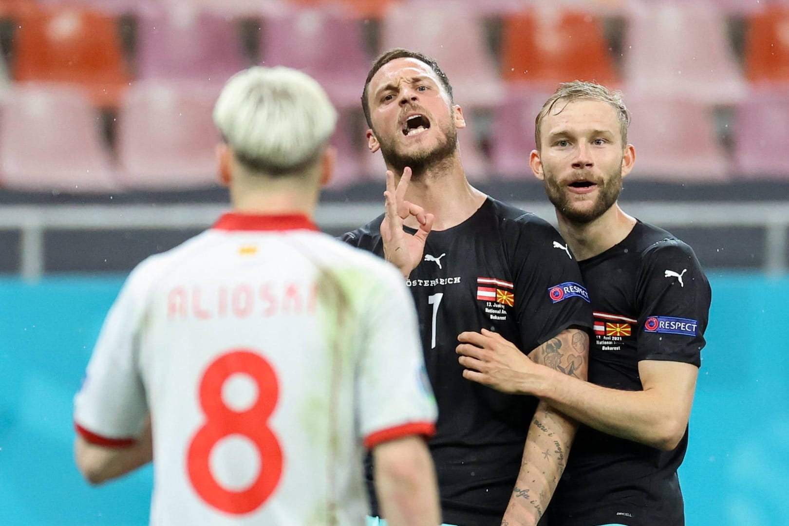 Marko Arnautovic: Der österreichische Torjäger hatte seine Emotionen gegen Nordmazedonien nicht unter Kontrolle.