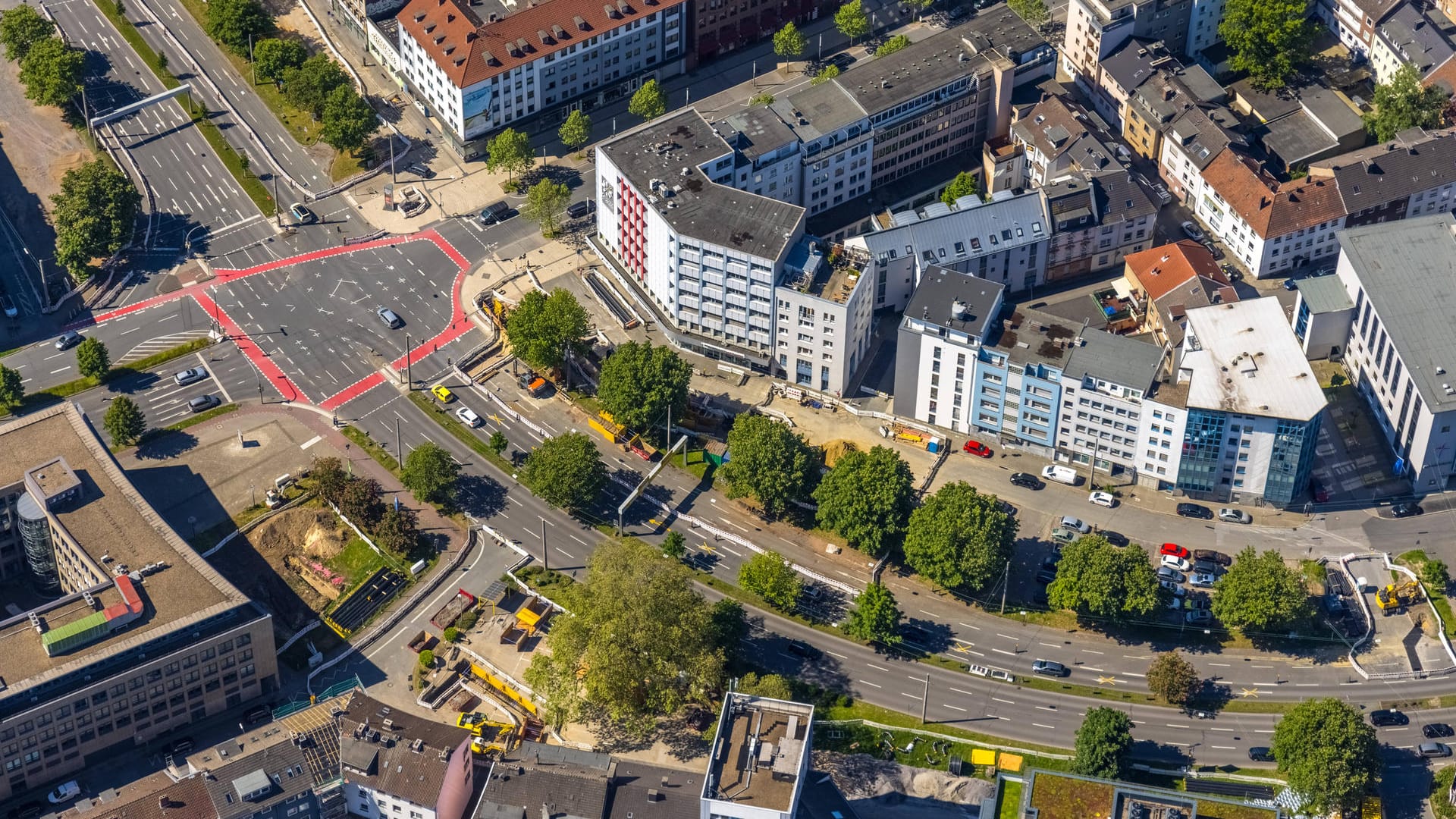 Der Schwanenwall in Dortmund (Archivbild): Die Straße wird teilweise für mindestens acht Wochen gesperrt. Der Schwanenwall in Dortmund (Archivbild): Die Straße wird teilweise für mindestens acht Wochen gesperrt.