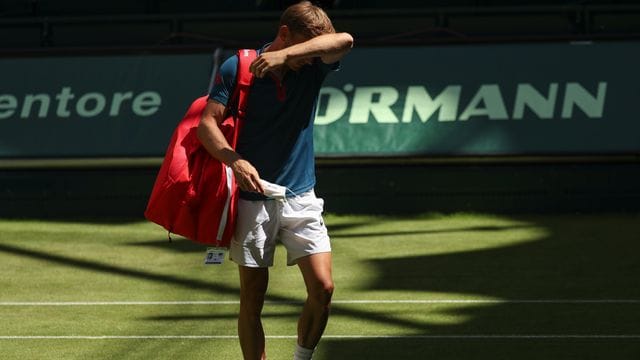 Musste in Halle verletzt aufgeben: David Goffin.