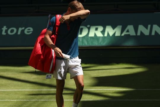 Musste in Halle verletzt aufgeben: David Goffin.