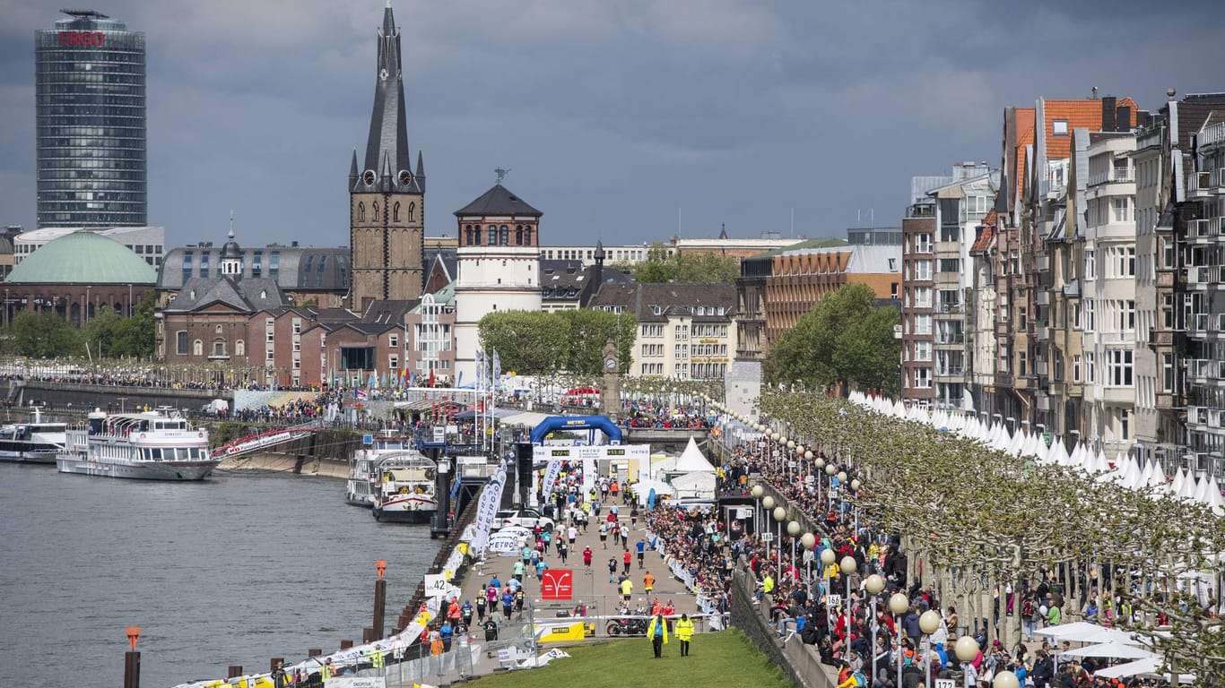Marathon in Düsseldorf in 2019: Auch in diesem Jahr kann der Marathon nicht ausgetragen werden.