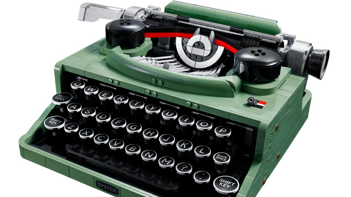 Die Lego-Schreibmaschine.