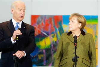 Biden und Merkel in Berlin: Der US-Präsident hält offenbar große Stücke auf die Kanzlerin.