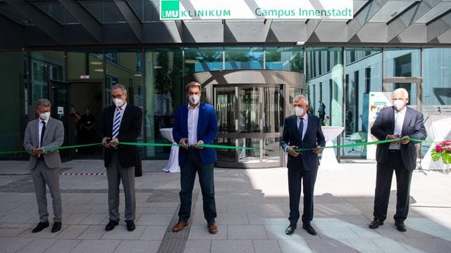 Festakt zur Eröffnung des LMU Klinikums Innenstadt: Der Ministerpräsident war vor Ort.