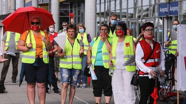 Warnstreik im Einzelhandel