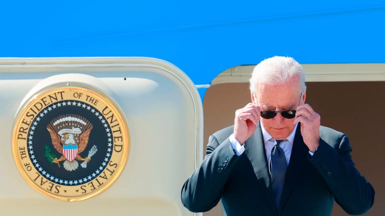 US-Präsident Joe Biden bei der Ankunft in Genf.
