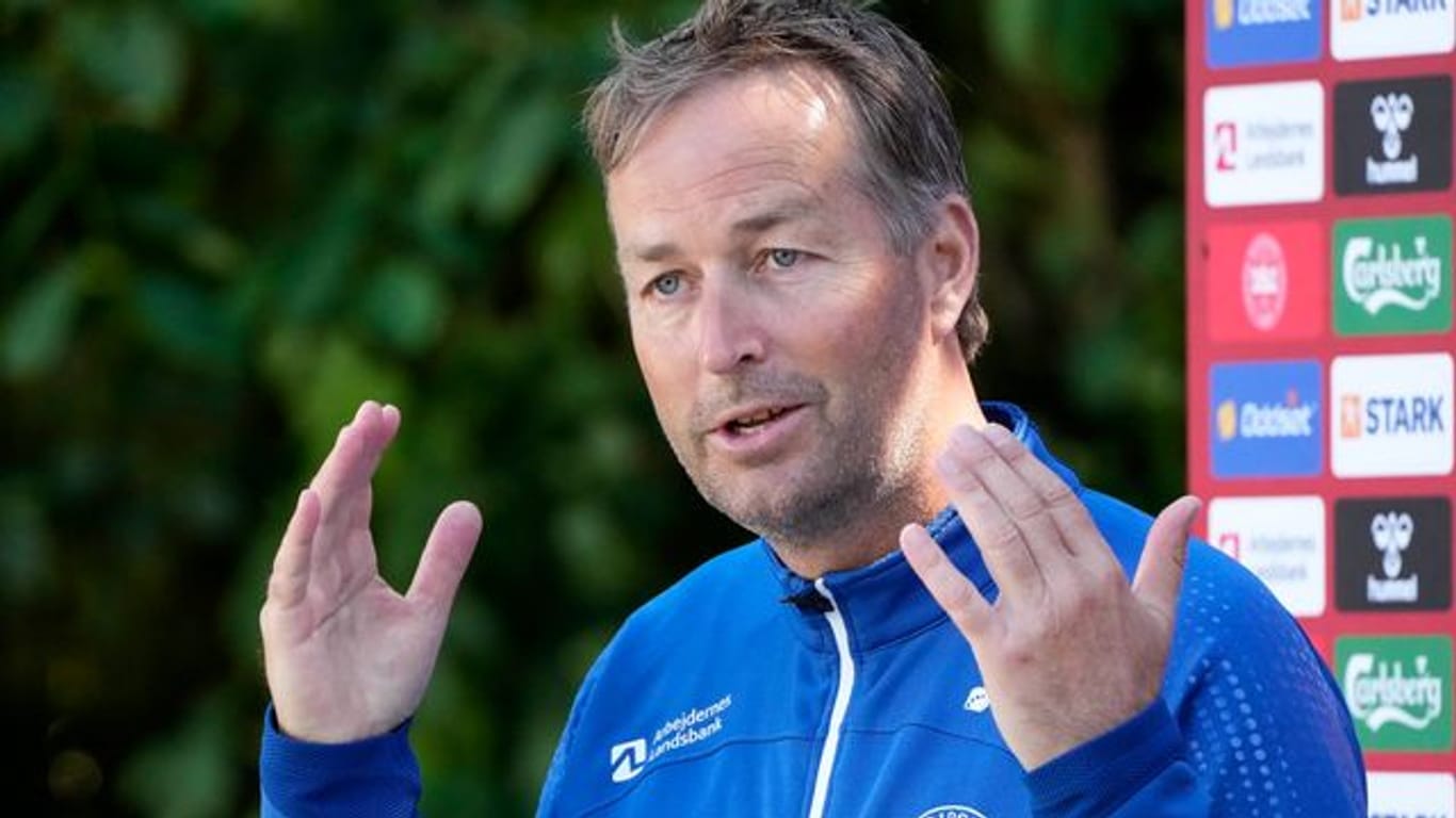 War in den letzten Tagen nicht nur als Trainer gefordert: Dänemark-Coach Kasper Hjulmand.