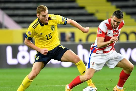 Ist zurück bei Schwedens Nationalteam: Dejan Kulusevski (l).