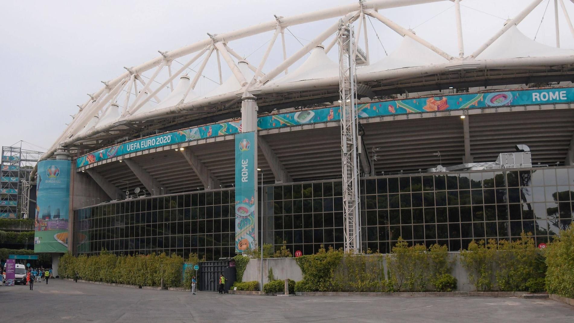 Das Stadio Olimpico in Rom: Vor der Partie gab es in der Nähe einen Bombenalarm.