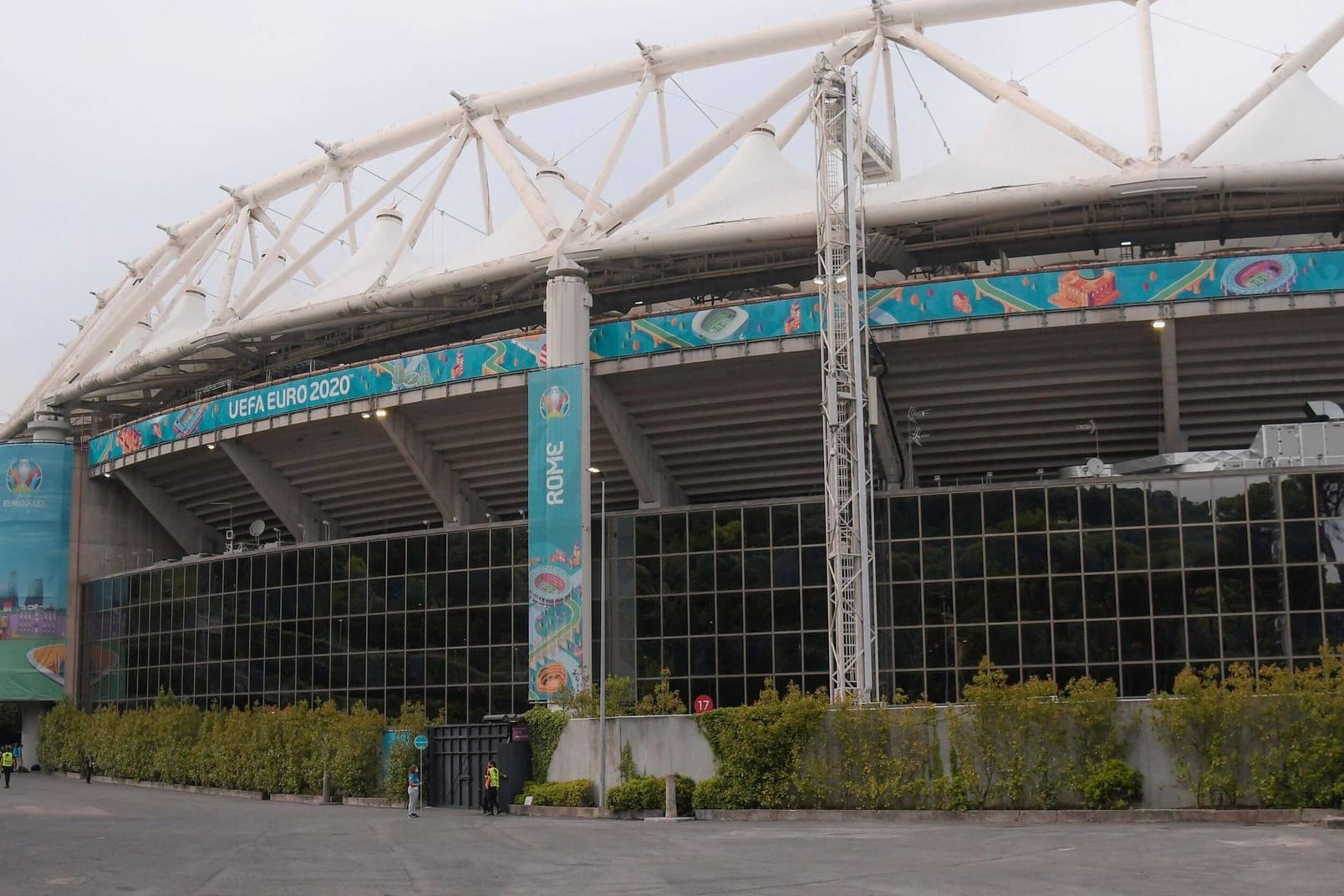 Das Stadio Olimpico in Rom: Vor der Partie gab es in der Nähe einen Bombenalarm.