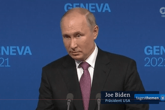 Joe Biden oder doch Wladimir Putin? Bei der Tagesschau gingen am Abend zwei Namen durcheinander.