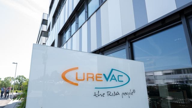 Logo des biopharmazeutischen Unternehmens Curevac