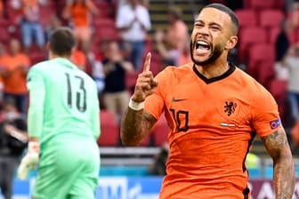 Oranje-Star: Memphis Depay bejubelt seinen Treffer gegen Österreich.