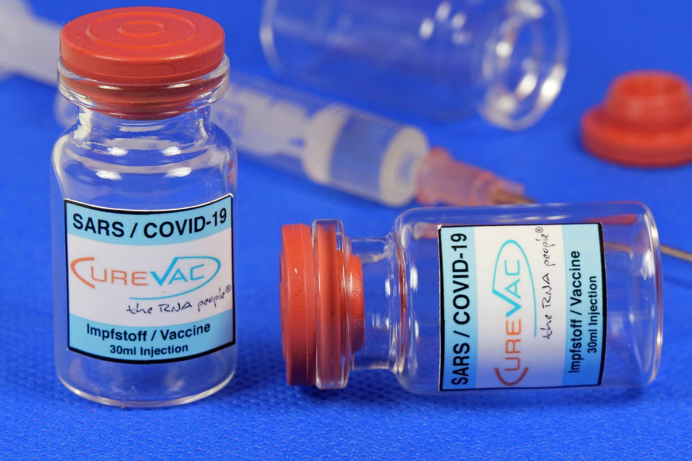Der Corona-Impfstoff von Curevac: Der Vorstand des Herstellers hält die Kritik an der niedrigen Wirksamkeit des Impfstoffes für nicht gerechtfertigt (Symbolfoto).