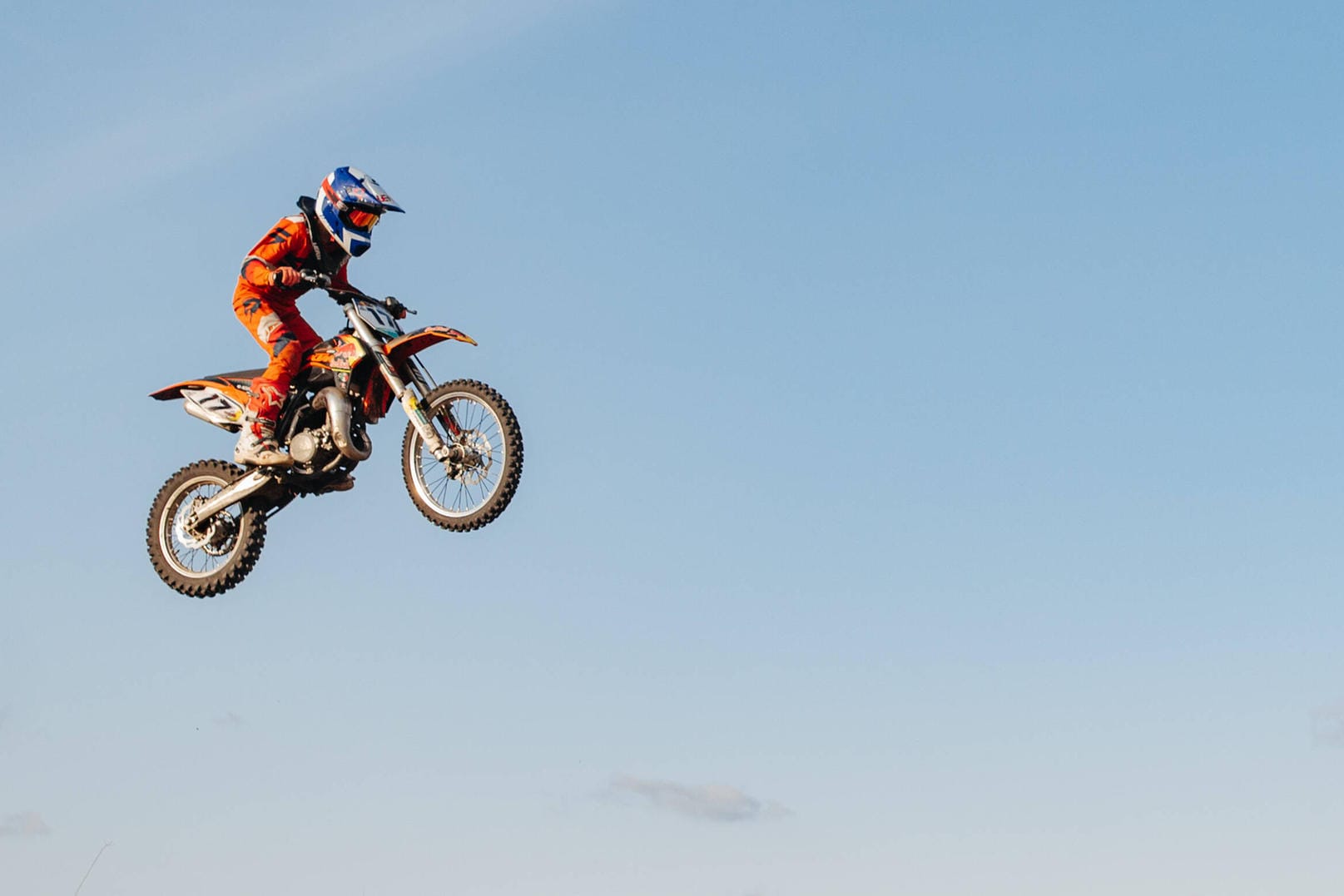 Motocross-Stunt (Archivbild): Angeblich wollte Harvill versuchen, einen neuen Rekord für den weitesten Sprung von einer Rampe aufzustellen.