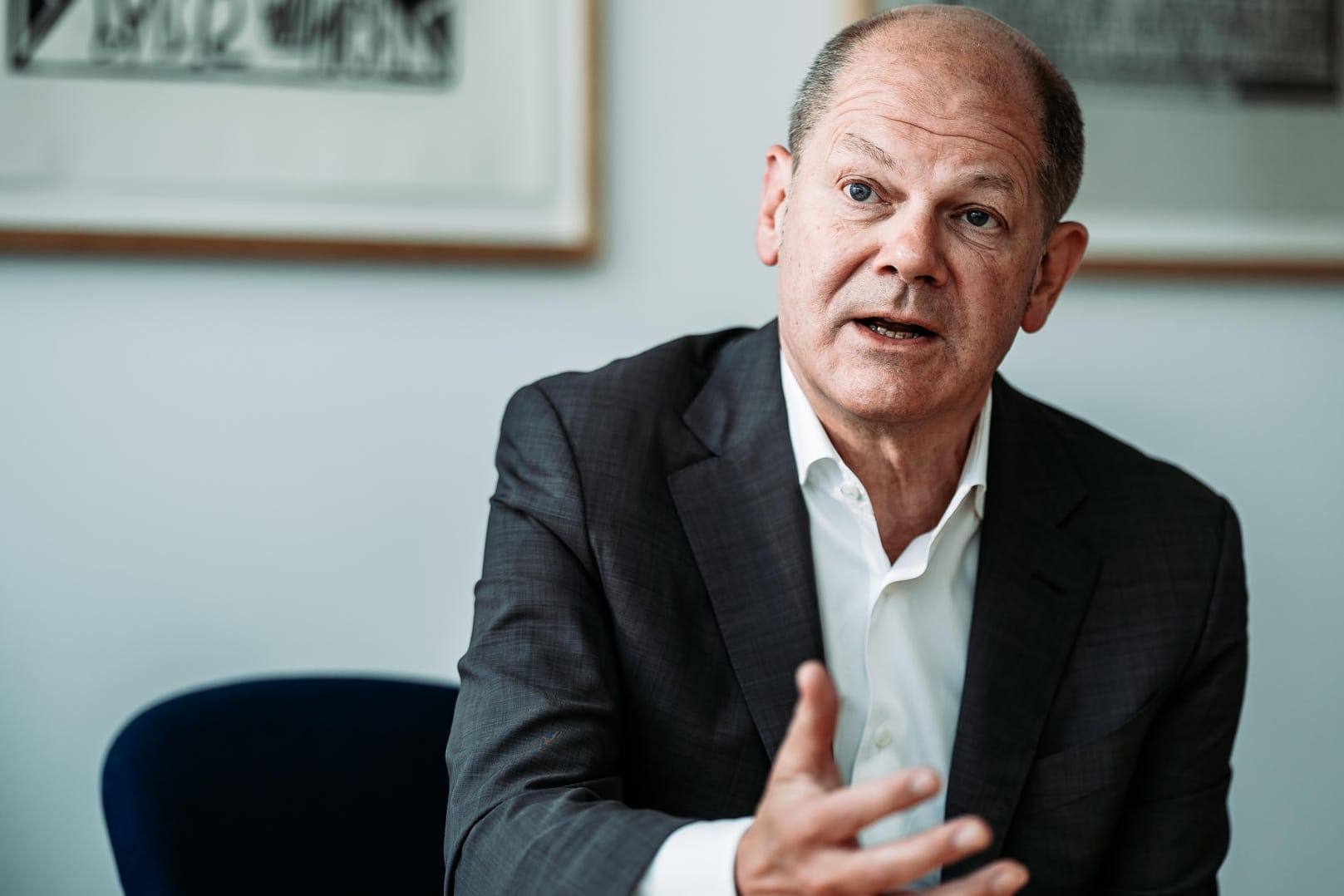 Olaf Scholz: Der SPD-Kanzlerkandidat sieht sich in Schlagdistanz zu Union und Grünen.