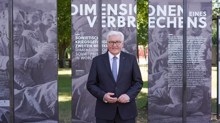 Frank-Walter Steinmeier: Der Bundespräsident gedachte der Millionen Opfer des nationalsozialistischen Vernichtungskrieges in der Sowjetunion.