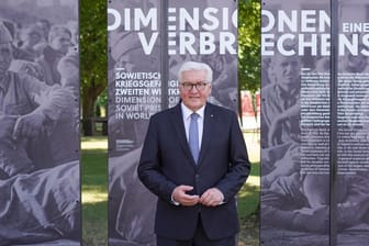 Frank-Walter Steinmeier: Der Bundespräsident gedachte der Millionen Opfer des nationalsozialistischen Vernichtungskrieges in der Sowjetunion.