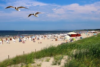 Ostseestrand in Swinemünde (Symbolbild): Die polnische Ostsee bietet eine günstige Alternative zu Usedom. Nacktbaden ist hier aber nicht erwünscht.