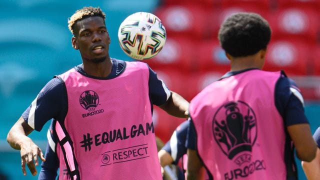 Die Franzosen um Paul Pogba (l) wollen auch gegen Ungarn gewinnen. Die Franzosen um Paul Pogba (l) wollen auch gegen Ungarn gewinnen.