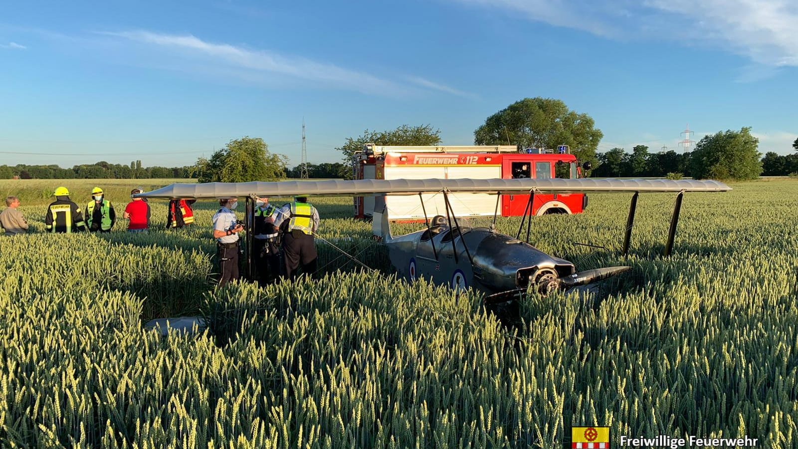 Das verunfallte Flugzeug: Beim Landeanflug hat es anscheinend ein technisches Problem gegeben.